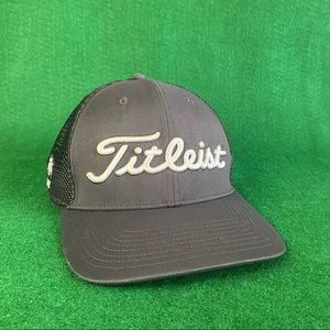 Titleist Black Mesh Adjustable Snapback Golf Hat